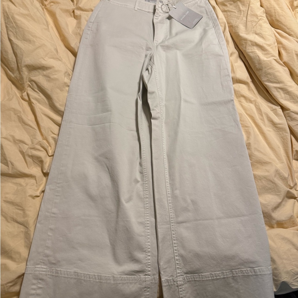 Everlane khaki Wide Leg Pants